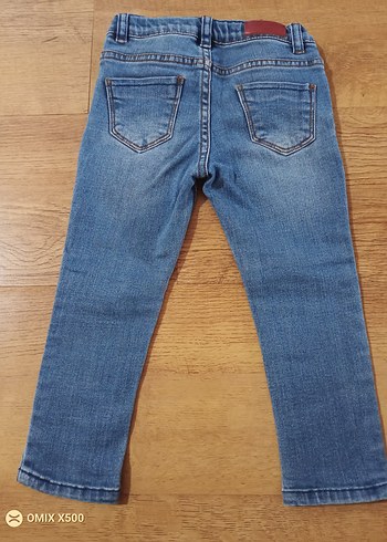 Zara marka Mavi kız Çocuk Denim Pantolon - Görsel 2