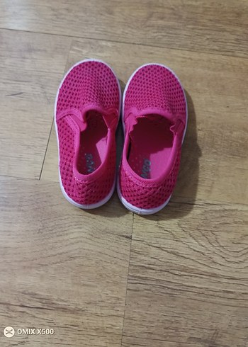 Kız Çocuk Fuşya renkli kenarları lastikli Spor Ayakkabı - Görsel 2