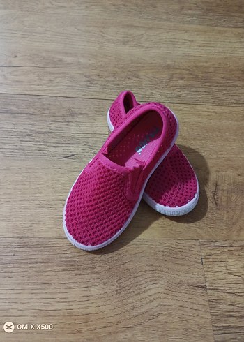 Kız Çocuk Fuşya renkli kenarları lastikli Spor Ayakkabı - Görsel 3