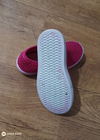 Kız Çocuk Fuşya renkli kenarları lastikli Spor Ayakkabı - Görsel 4