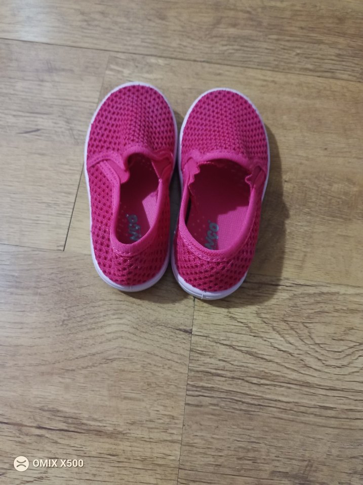 Kız Çocuk Fuşya renkli kenarları lastikli Spor Ayakkabı - Görsel 2