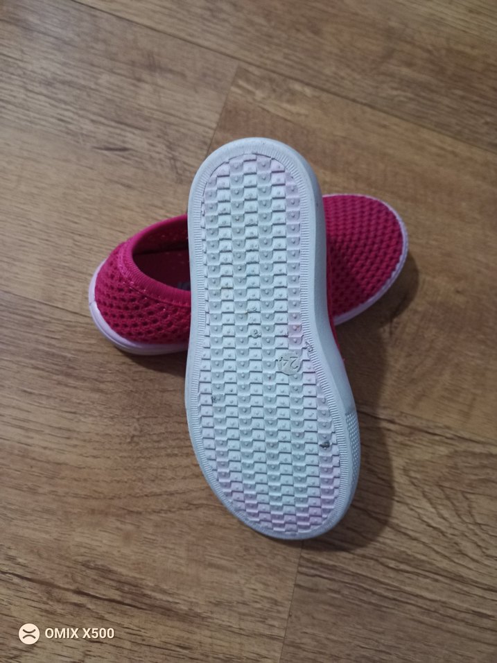 Kız Çocuk Fuşya renkli kenarları lastikli Spor Ayakkabı - Görsel 4