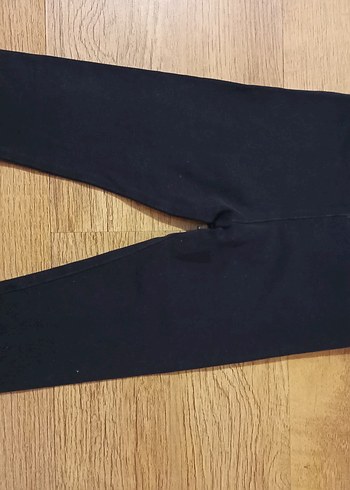 Kız Çocuk siyah Elastik Denim Tayt - Görsel 2