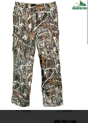 Jack Wolfskin Remington Kamuflaj Av Pantolonu Dogaya Uygun Tasarim