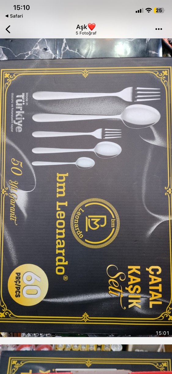 Beyaz 50 Yıl Garantili Çatal Kaşık Seti - Görsel 4