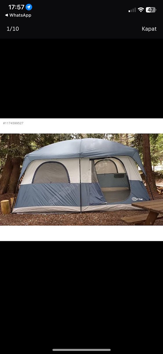 10 kişilik kamp çadırı 2 odalı - Görsel 3