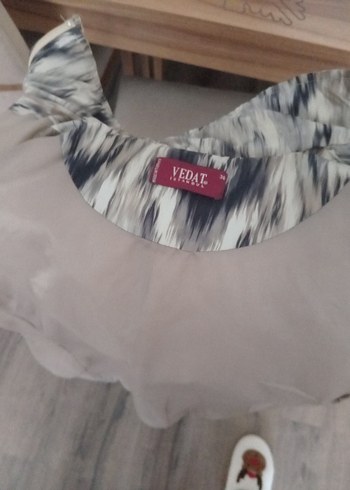 Gri Batik Desenli Kadın Mont temsili marka - Görsel 2