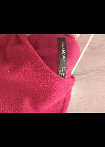 Pembe Uzun Kollu Drapeli Uzun Elbise - Görsel 3