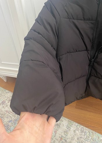 9 Yaş Beden siyah Renk Erkek Çocuk Kahverengi Fermuarlı Mont
