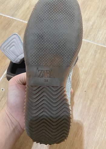 Zara Gri Beyaz Erkek Çocuk Spor Ayakkabı