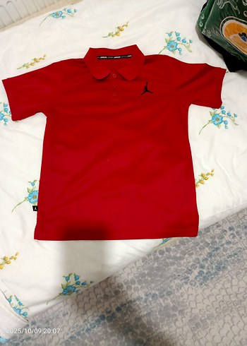 Kırmızı Erkek Polo Tişört, Kısa Kollu, Düğmeli