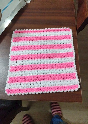 Pembe ve Beyaz Renkli Banyo lifi - Görsel 3