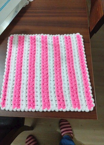 Pembe ve Beyaz Renkli Banyo lifi - Görsel 2