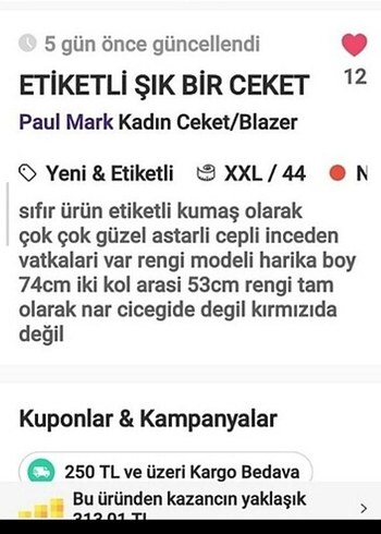 ETİKETLİ şık bir çeket - Görsel 7