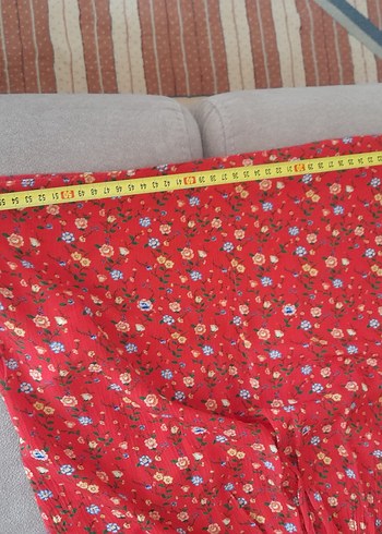 Kısa Kollu V Yaka Renkli Bohem Bluz - Görsel 8