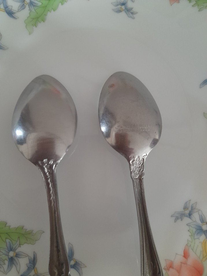 Alman gümüş tatlı kaşığı - Görsel 2