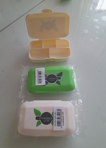 Bölmeli Yeşil İlaç Saklama Kabı - Görsel 2