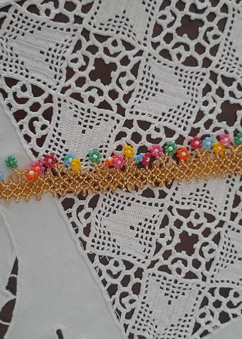 Uzun Renkli Boncuklu Bohem Kolye - Görsel 4