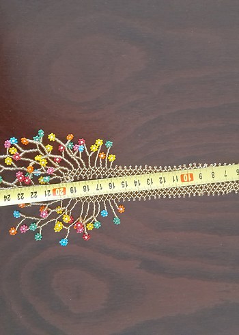 Uzun Renkli Boncuklu Bohem Kolye - Görsel 5