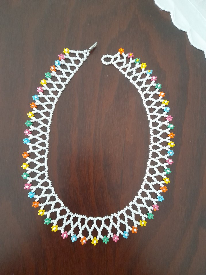 Renkli Boncuklu Uzun Bohem Kadın Kolye - Görsel 4