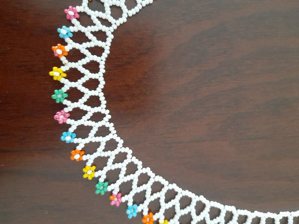 Renkli Boncuklu Uzun Bohem Kadın Kolye - Görsel 2