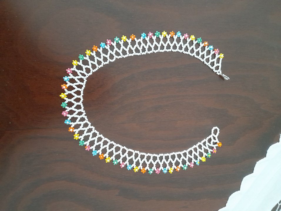 Renkli Boncuklu Uzun Bohem Kadın Kolye - Görsel 3