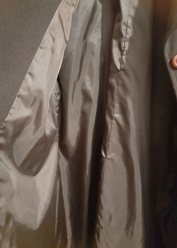 Düğmeli Kahverengi Anne Kabanı - Görsel 2