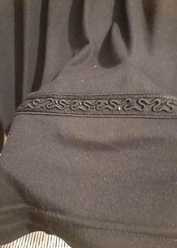 Nakışlı Siyah Uzun Kollu Kadın Bluz - Görsel 4