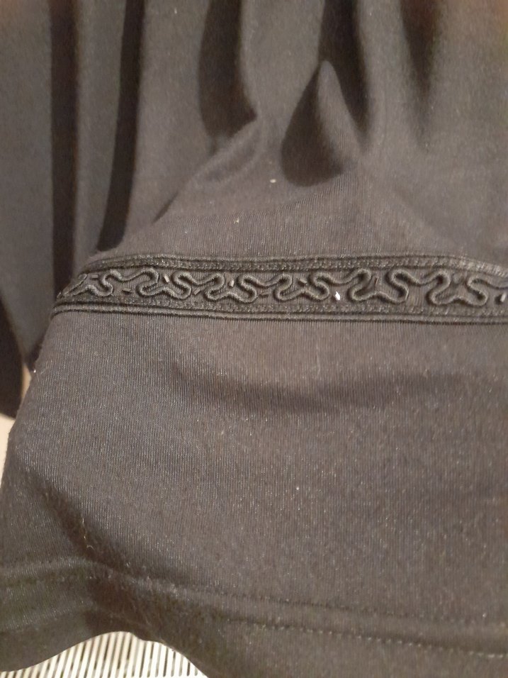 Nakışlı Siyah Uzun Kollu Kadın Bluz - Görsel 4