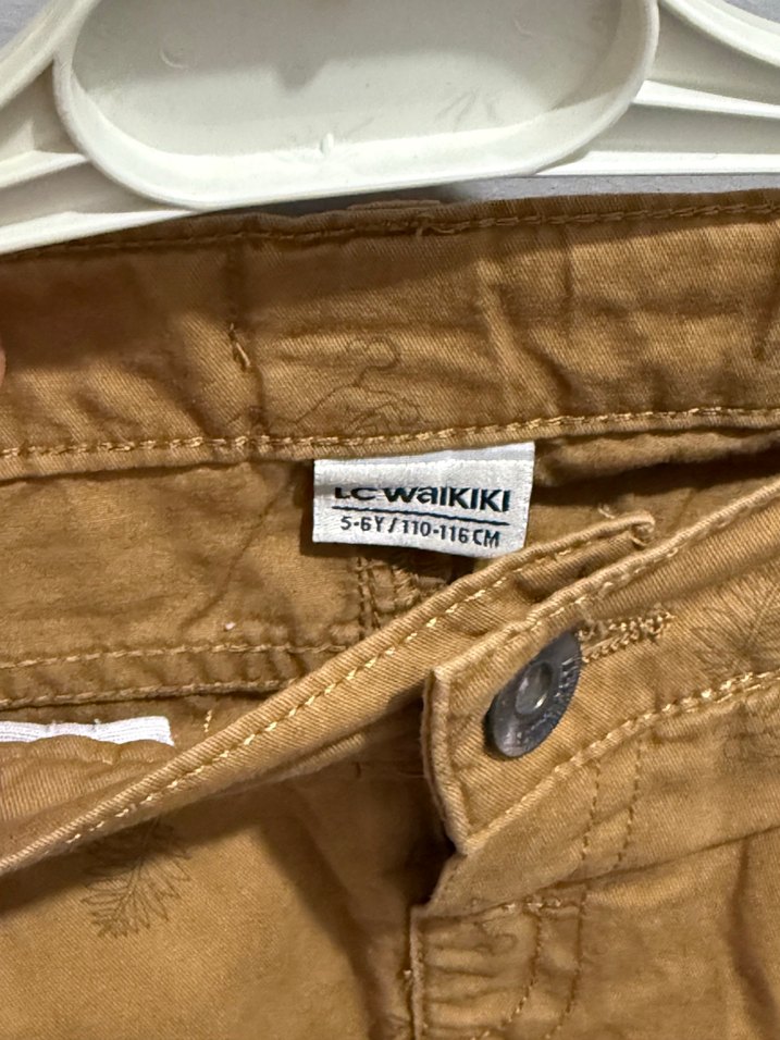 Düğmeli Kahverengi Erkek Şort - Görsel 2