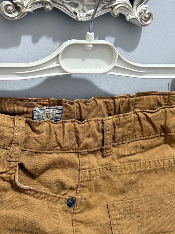 Düğmeli Kahverengi Erkek Şort - Görsel 4