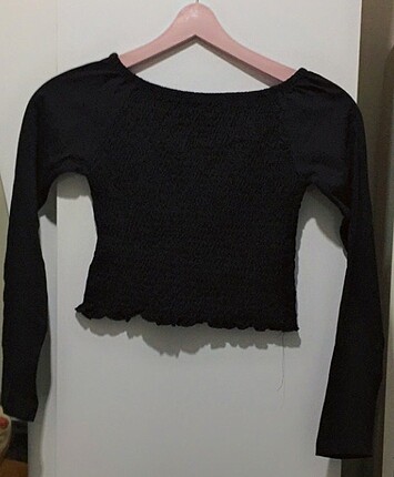 Crop kesim koton L beden bluz