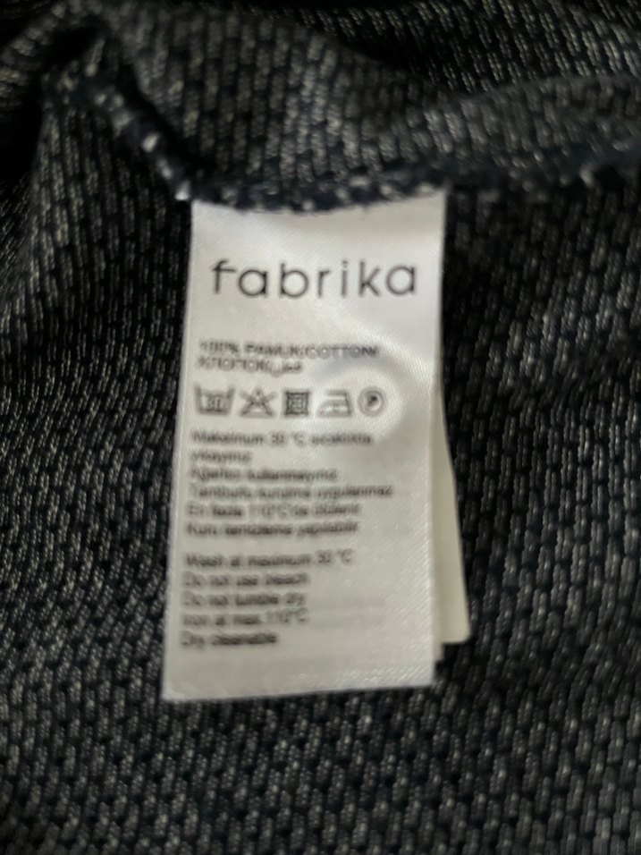 Gri Desenli Fabrika Polo Tişört - Görsel 3