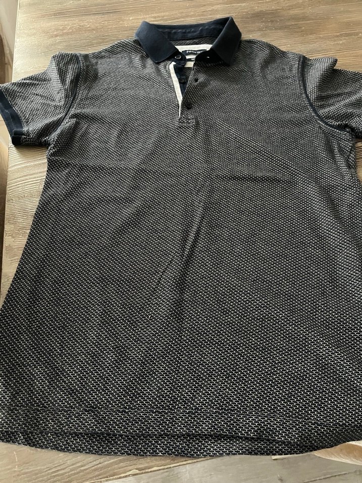 Gri Desenli Fabrika Polo Tişört - Görsel 2