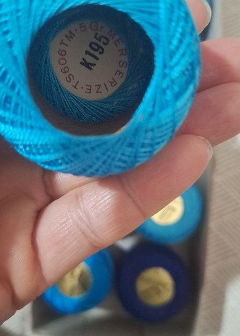 Mavi Renkli Nakış İpliği Seti - Görsel 4