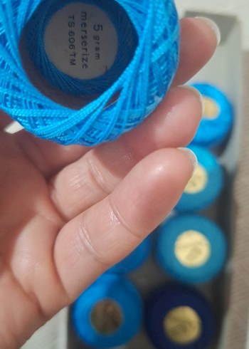 Mavi Renkli Nakış İpliği Seti - Görsel 3