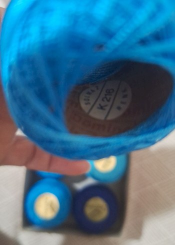 Mavi Renkli Nakış İpliği Seti - Görsel 8