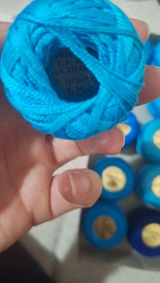 Mavi Renkli Nakış İpliği Seti - Görsel 2