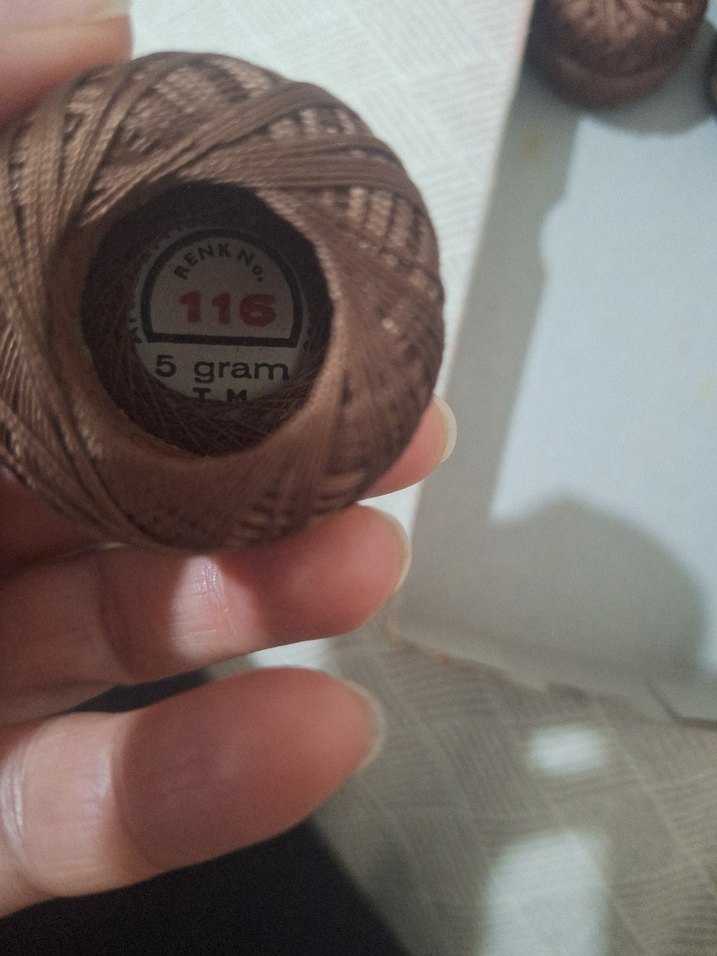 Kahverengi Nakış İp Seti domino Ören bayan - Görsel 2