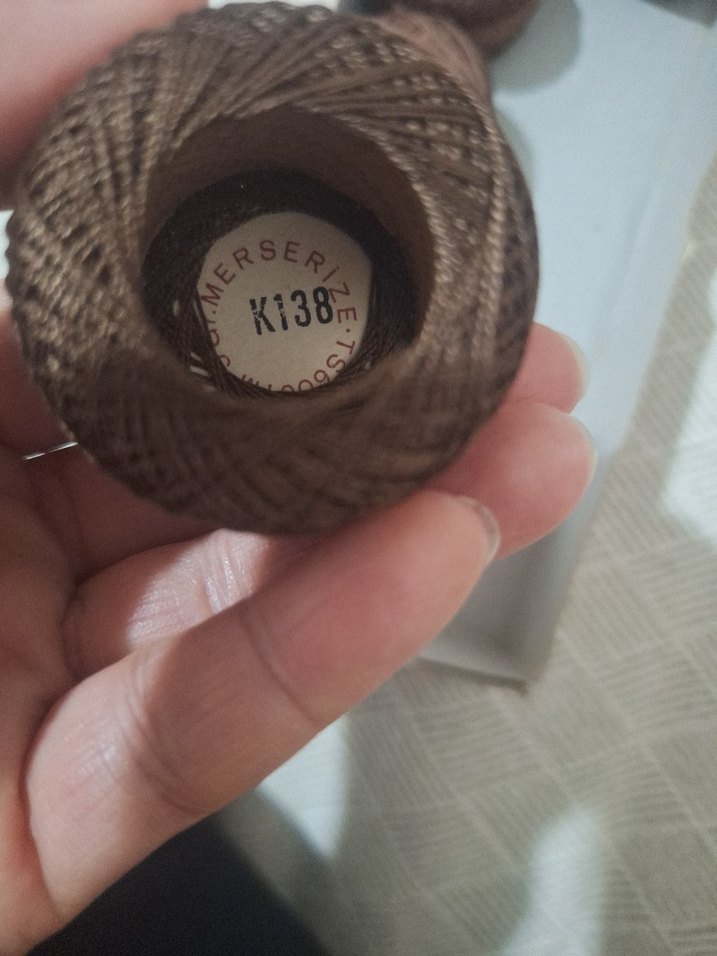 Kahverengi Nakış İp Seti domino Ören bayan - Görsel 3