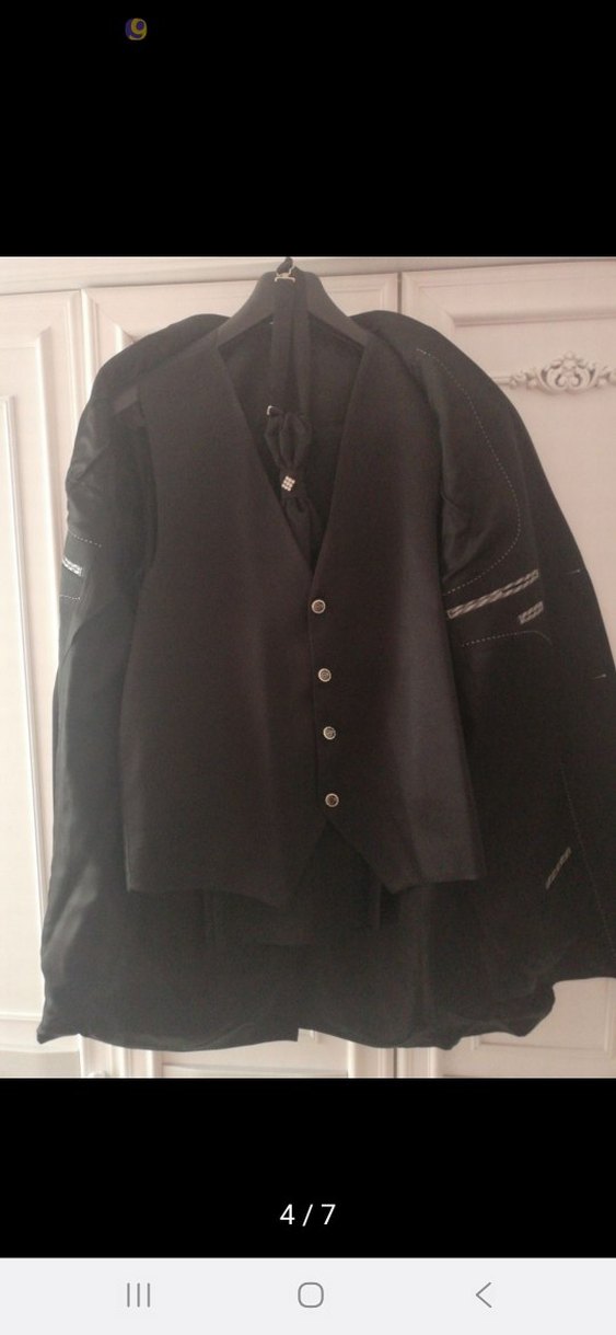 Siyah Erkek Damatlik Takım Elbise - Görsel 4