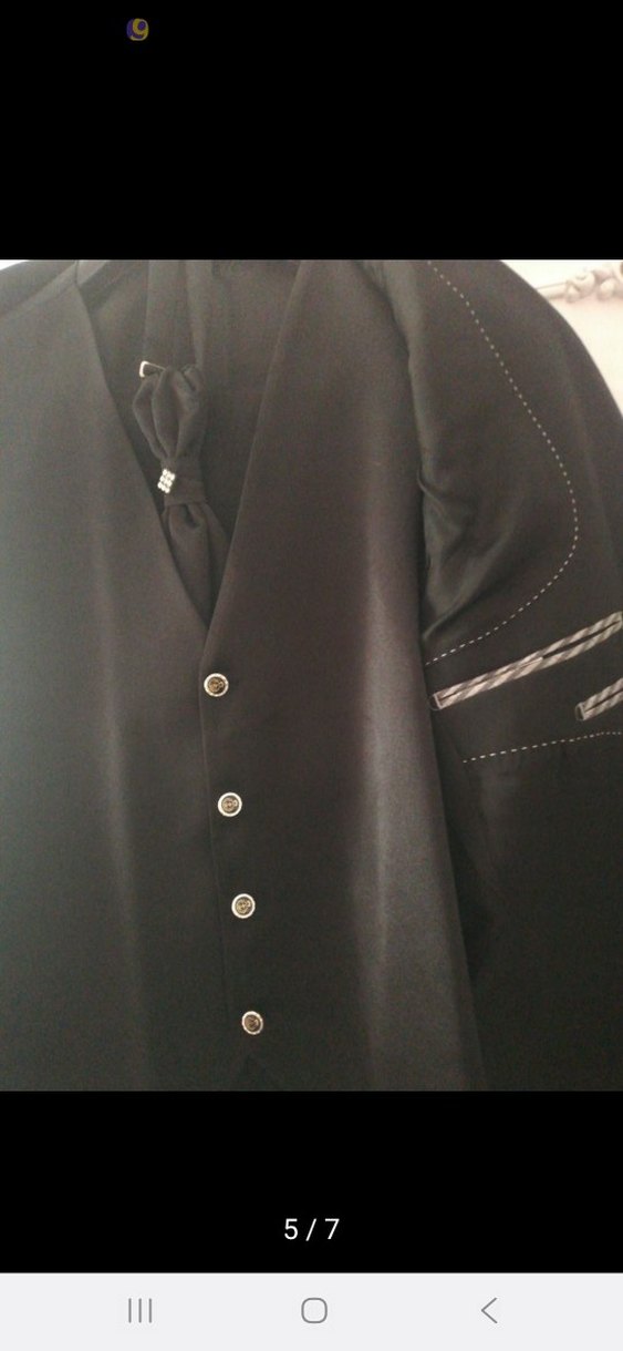 Siyah Erkek Damatlik Takım Elbise - Görsel 5