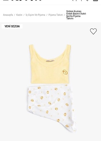 Koton yeni sezon pijama takımı