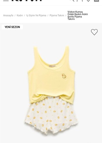 Koton marka pijama takimi