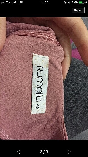 40 Beden Tesettür pudra kalem elbise