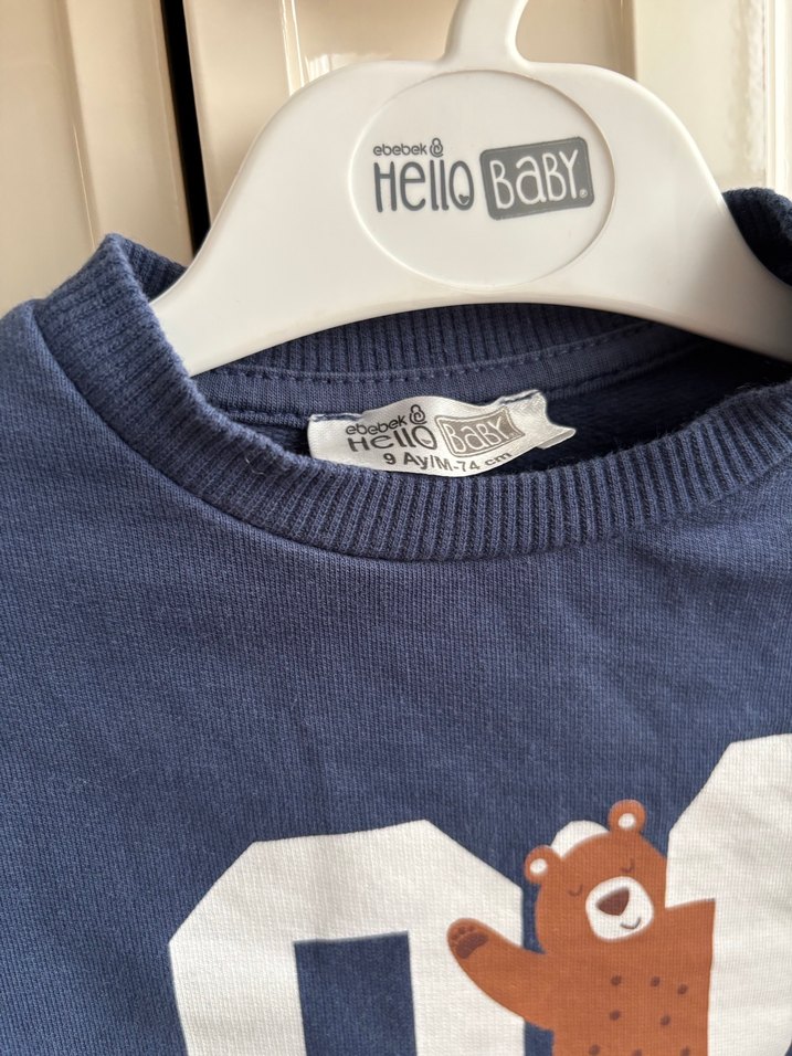 İkiz bebekler içinErkek bebek Sweatshirt - Görsel 3