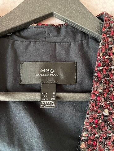 Mango Mango Bordo tüvit blazer ceket