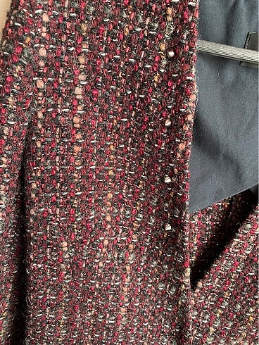 s Beden bordo Renk Mango Bordo tüvit blazer ceket