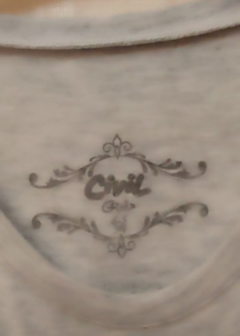 Civil Kız Çocuk Gri Uzun Kollu Sweatshirt - Görsel 3