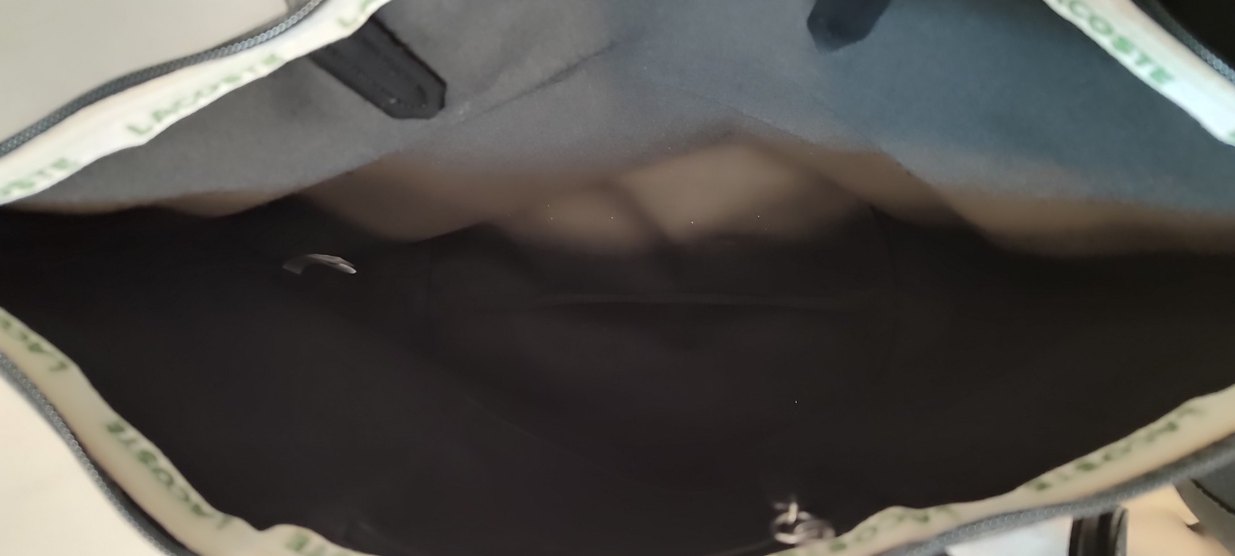 Lacoste orjinal Siyah Deri Fermuarlı Kadın Çanta - Görsel 4